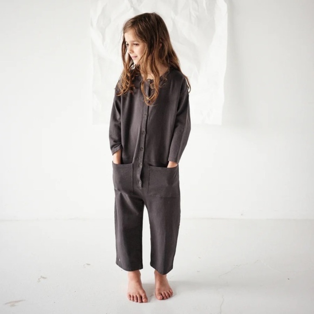NWOT BACABUCHE Organic Cotton Kids Jumpsuit 6 - 7 YO